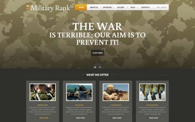 Modello WordPress Reattivo Militare Gratuito