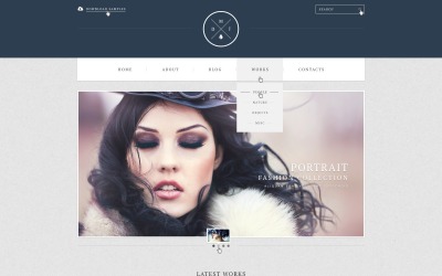 Site de WordPress responsivo de portfólio de fotógrafo grátis