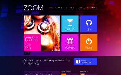 Tema WordPress gratuito per night club