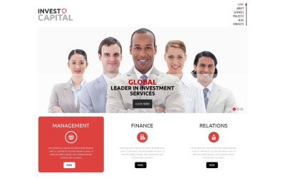 Tema WordPress gratuito per società di investimento