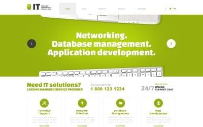 Tema WordPress responsivo de TI gratuito