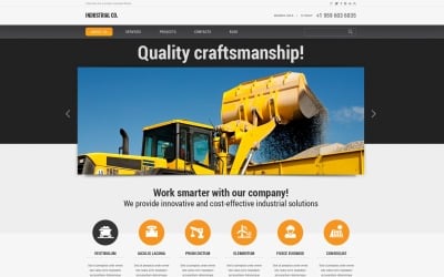 Tema WordPress Responsivo Industrial Gratuito