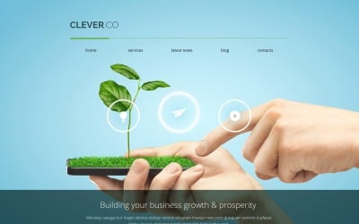 Tema WordPress responsivo para agência de marketing grátis