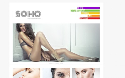 Thème WordPress adaptatif gratuit pour les agences de mannequins