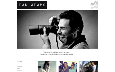 Ücretsiz Fotoğrafçı Portföyü Duyarlı WordPress Teması