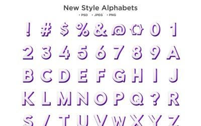 Alfabeto de nuevo estilo, tipografía Abc