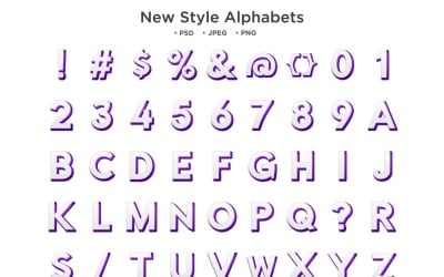 Alphabet im neuen Stil, ABC-Typografie