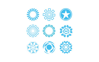 Modelo de logotipo de círculo moderno e eficaz