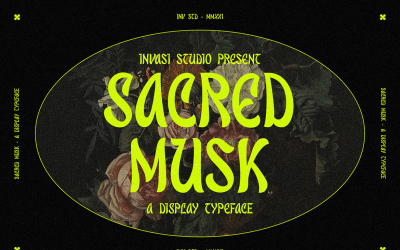 Sacred Musk - zobrazení písma