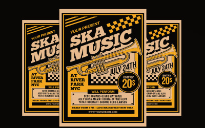 Ska Musik Konzert Flyer Vorlage