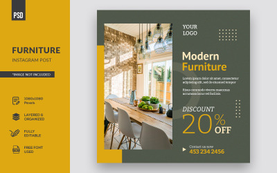 Design minimalista Banner mobili Instagram Post Social Media