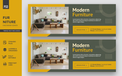 Modern Furniture Facebook Timeline Cover Redes sociais