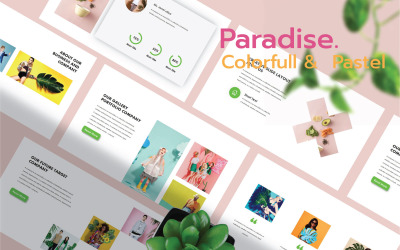 Paradis - Coloré Modèles des présentations PowerPoint