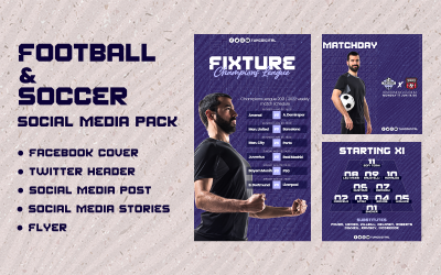 Soccer Pack för fotboll och fotboll