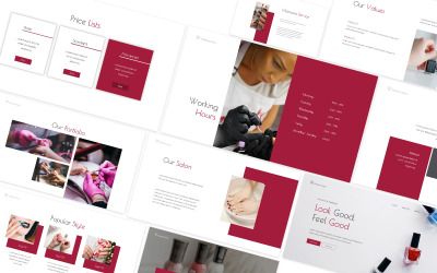 Nail Salon Powerpoint Template