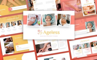 Ageless - Beauty Spa Multifunctionele Sjablonen PowerPoint presentatie