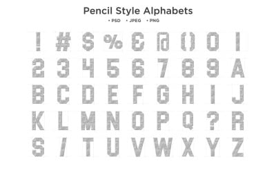 Penna stil alfabetet, Abc typografi