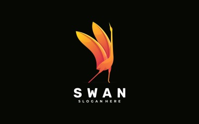 Swan Gradient Logo Mallar