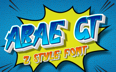 Arae GT All Caps Display-lettertype