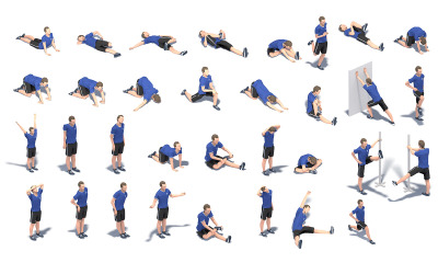 32 Ensemble de modèles 3D d&amp;#39;animation extensible