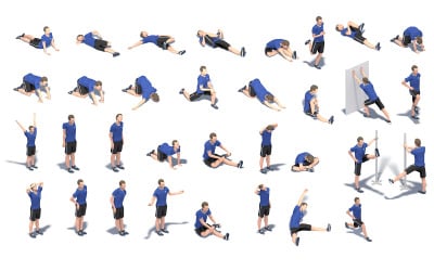 32 拉伸动画 3d 模型包