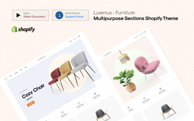 Luxenus - тема Shopify для многоцелевых разделов