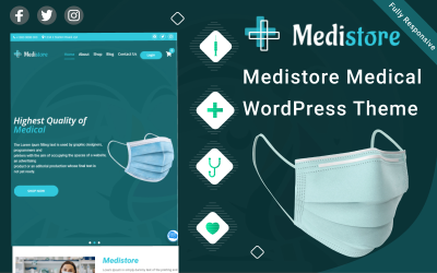 Medistore - медицинская тема WordPress