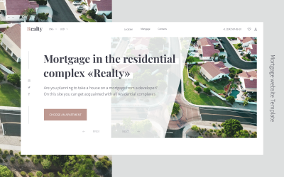 Mortgage Web Sitesi Masaüstü ve Mobil Sürüm PSD Şablonu