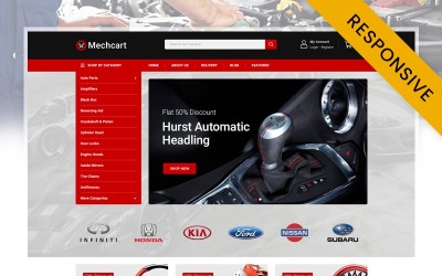 Thème Prestashop Responsive Mechcart AutoParts Store