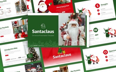 Santaclaus - Plantilla de PowerPoint multipropósito de Navidad