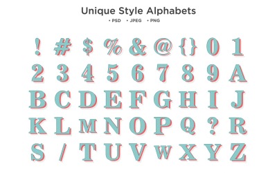 Unikt stilalfabet, Abc typografi