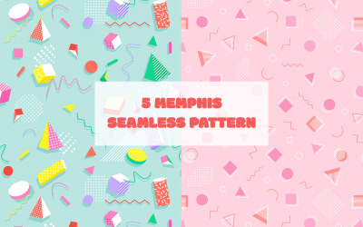 Modello senza cuciture di design di Memphis