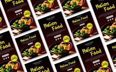 Social Media Post och Story Food