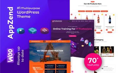 Appzend - Multifunctionele zakelijke WordPress-thema&amp;#39;s gratis