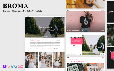 Broma - HTML-шаблон портфолио Creative Showcase