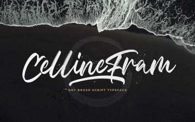 Celline Frame - 纹理笔刷字体