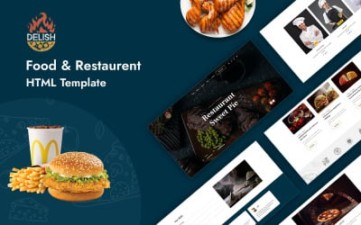 Delish - Modèle HTML polyvalent pour l&amp;#39;alimentation et le restaurant