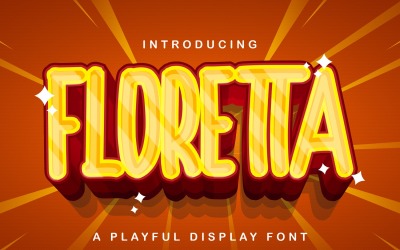 Floretta - hravé zobrazovací písmo