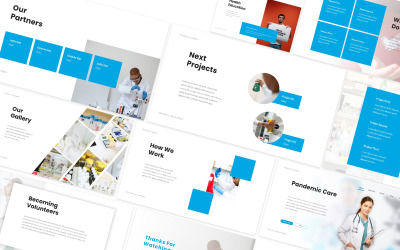Pandémiás adományozás Powerpoint sablon