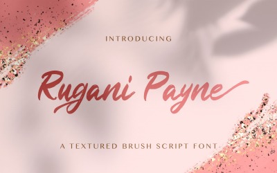 Rugani Payne - písmo s texturovaným štětcem