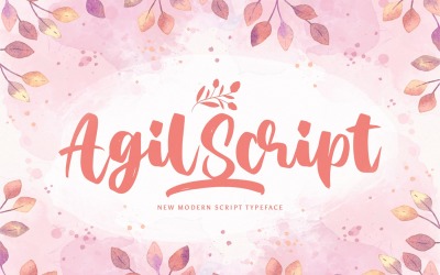 Agil Script - рукописный шрифт