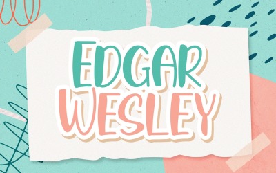 Edgar Wesley - fonte divertida de exibição