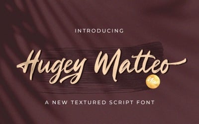 Higuey Matteo - Textured Brush Font