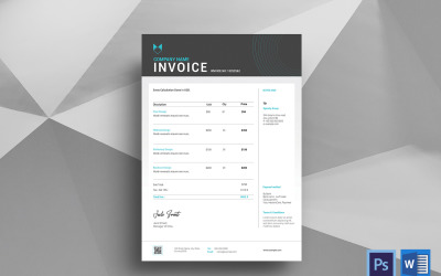 Jack Invoice vállalati azonosító sablon