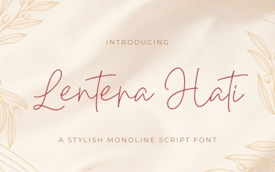 Lentera Hati - рукописный шрифт