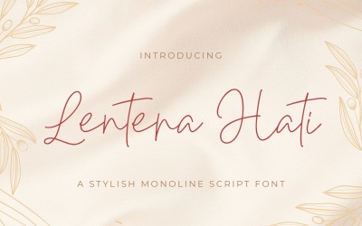 Lentera Hati - 手写字体