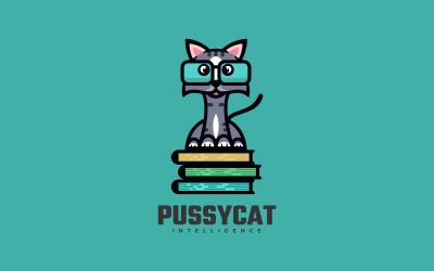 Macska kabalája rajzfilm logó sablon