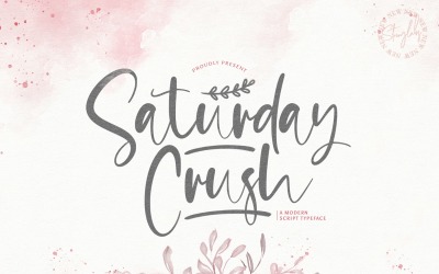 Saturday Crush - Kézzel írt betűtípus