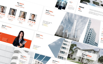 Szablon prezentacji przewodniej Cevalina Real Estate