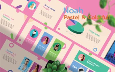 Noah - Plantilla colorida para Keynote